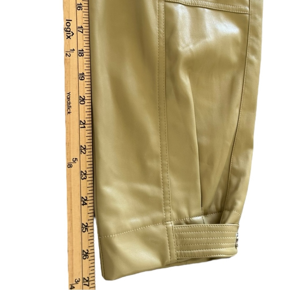 Sam Edelman Women’s Simona Polyurethane Tapered Faux Leather Pants Sz 8 - Picture 7 of 9